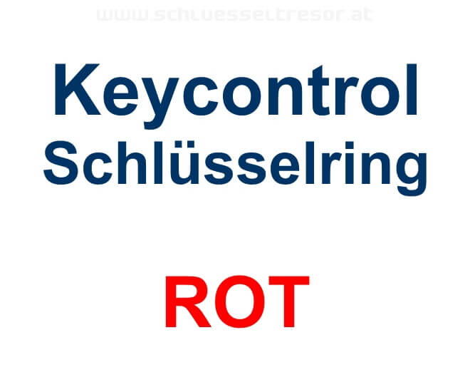 8b76b607d1db60ec8a44de4a0302b420 Keycontrol Schlüssel-Ring ROT