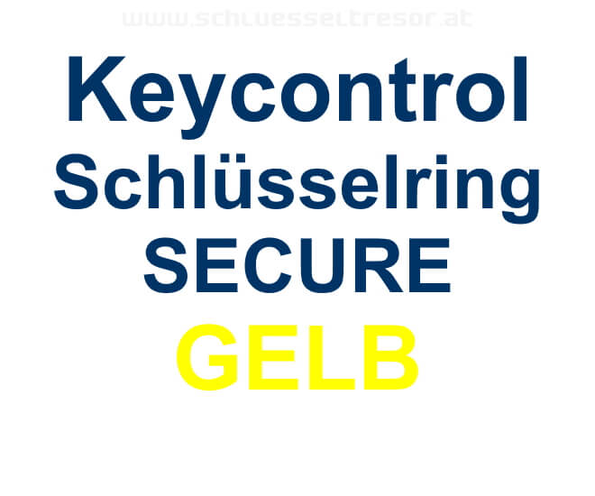 Keycontrol Schlüssel-Ring GELB SECURE