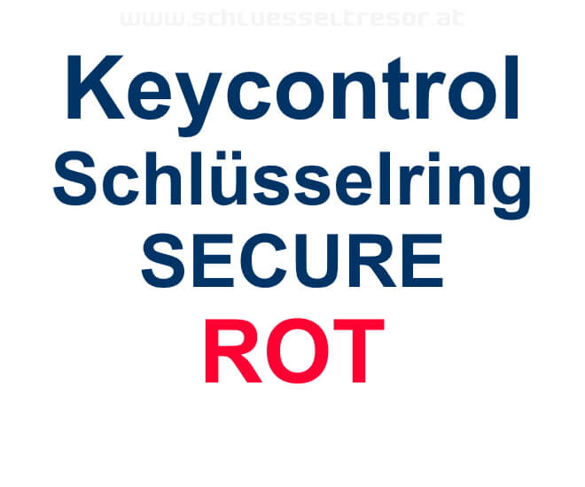 Keycontrol Schlüssel-Ring ROT SECURE