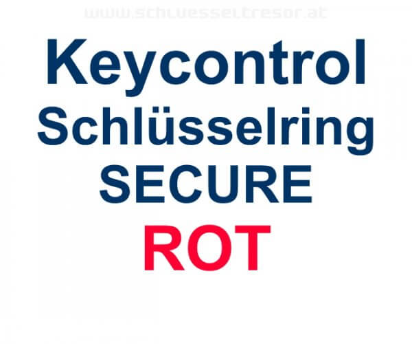 Keycontrol Schlüssel-Ring ROT SECURE