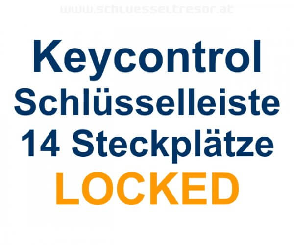 Keycontrol Schlüssel-Steckleiste 14 Plätze LOCKED